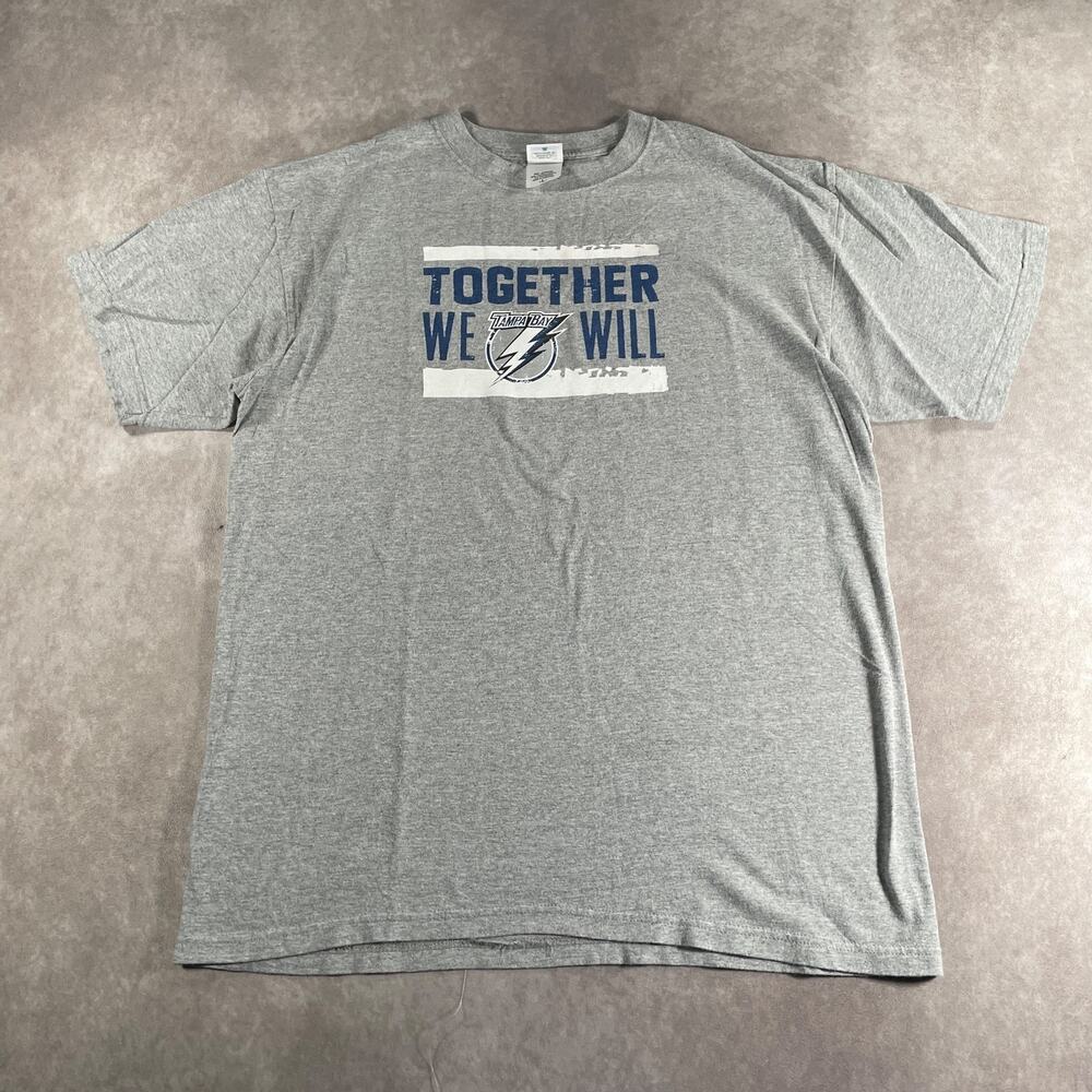 2009 2010 Tampa Bay Lightning NHL T-Shirt Men's Large Stanley Cup Hockey